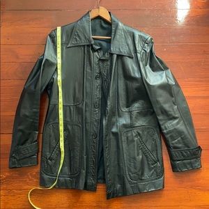 Mens Vintage leather lined jacket from Germany